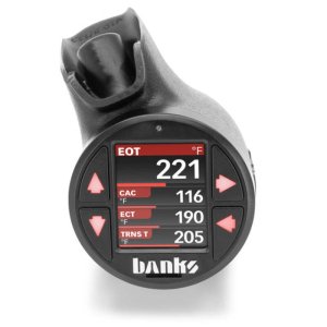 Ford F350 Super Duty Gauge Pod - Banks Power - iDash Stealth - Black - `11-`16